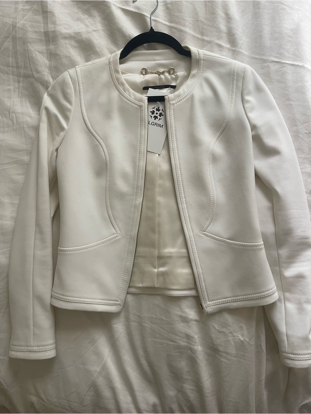 Gucci tom ford White Women's Open Front Jacket